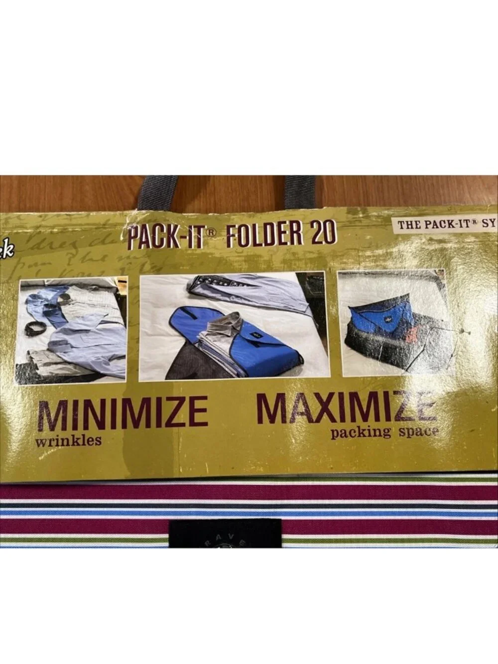 Eagle Creek Pack-It Folder 20 Large Striped Garment Organizer NWT